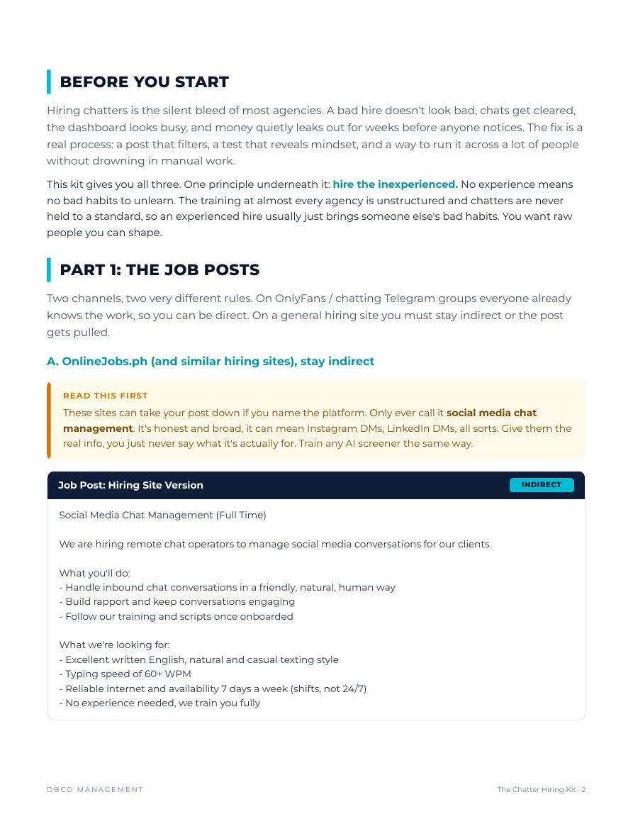 Chatter Hiring Kit - page 2