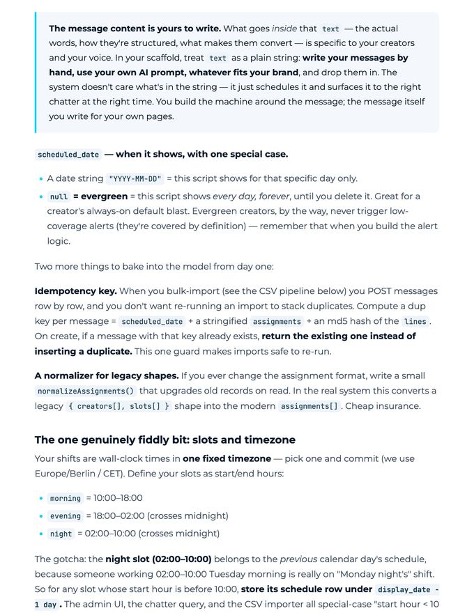 The Mass Message System - build brief page 5